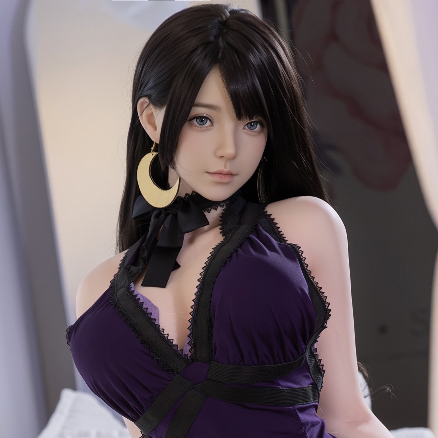Feifei - The Violet Empress | Mature Elegance BJD Doll with Realistic Skin & Purple Accents - 图片 5
