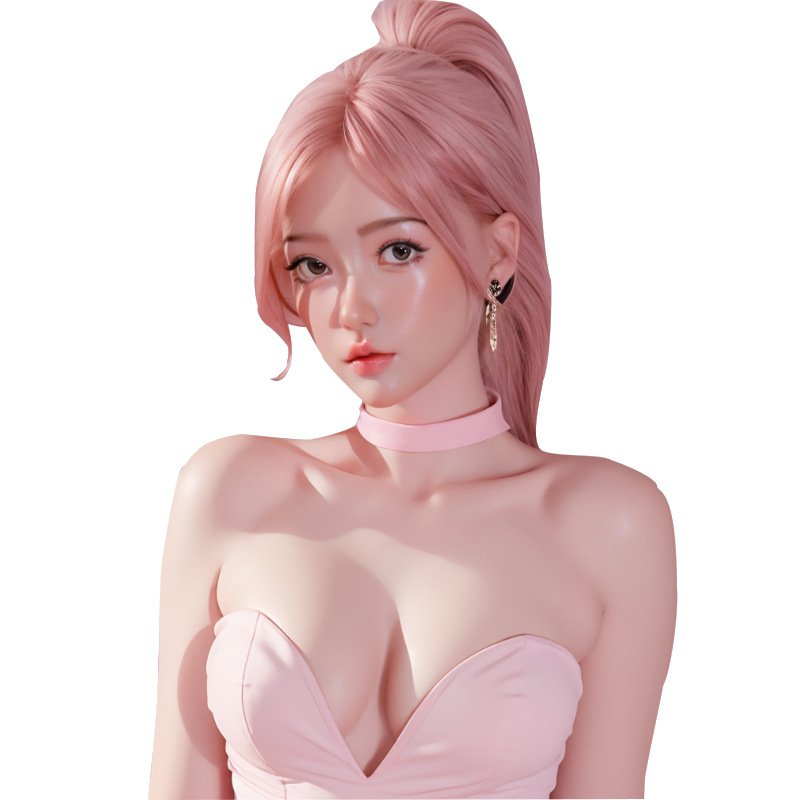 Male Love Doll Qingqing – Cold Lady Style Sexy Love Doll in Pink with Silicone & TPE Options