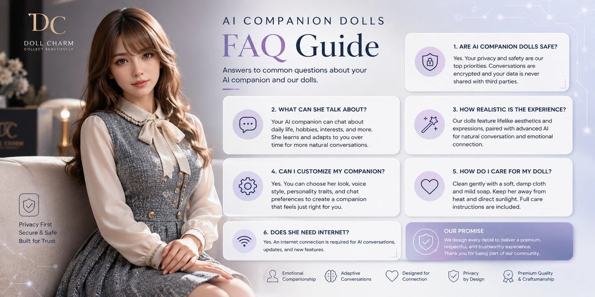 AI companion dolls FAQ guide with smart buying support