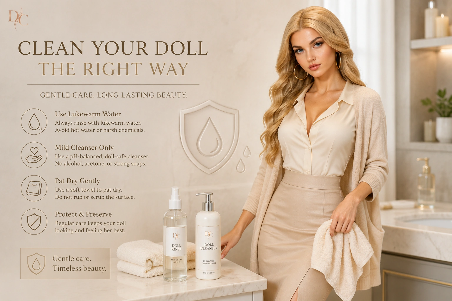How to clean a silicone sex doll carefully with gentle safe methods