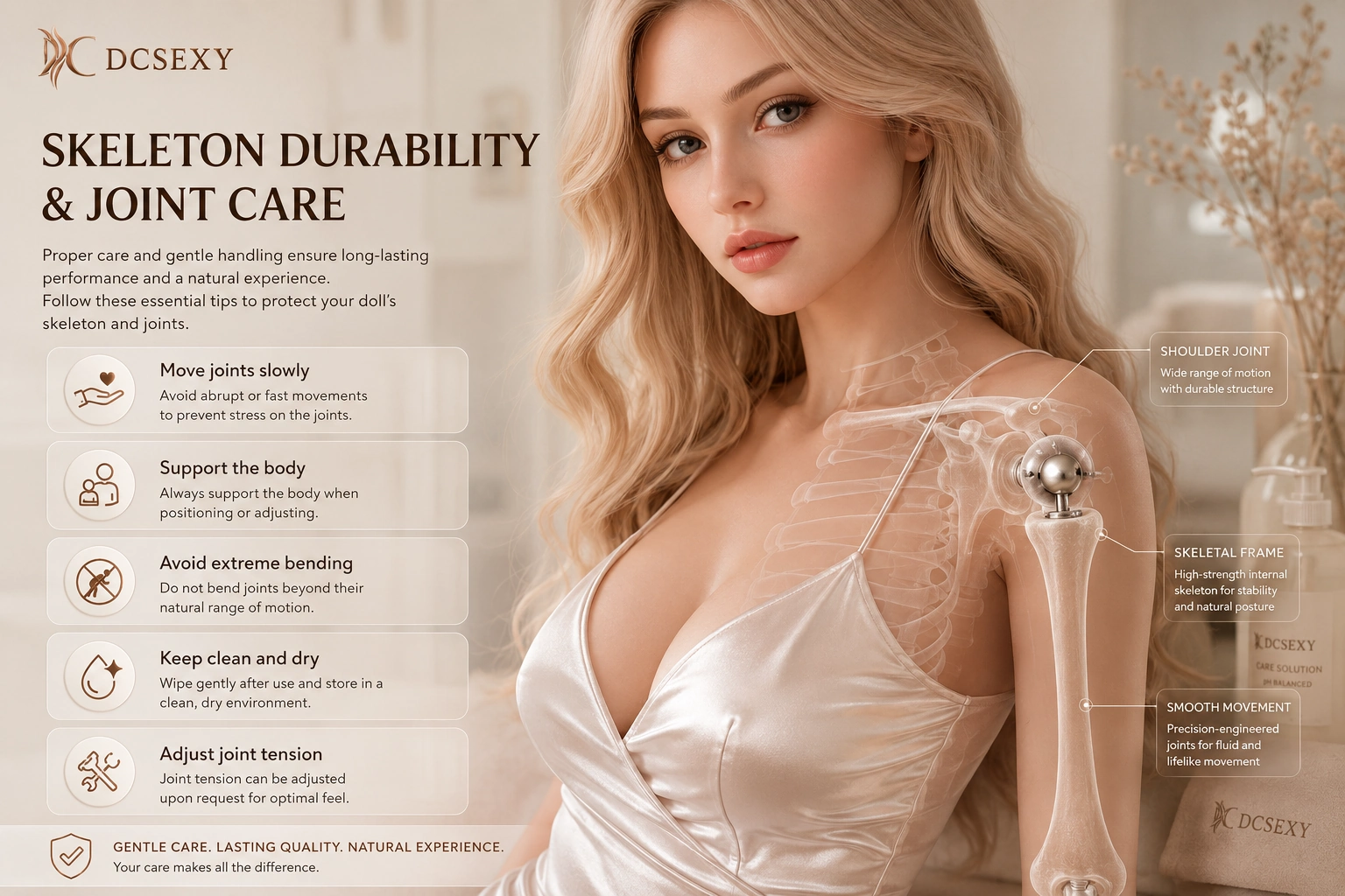 Sex doll skeleton joint care and durability guide