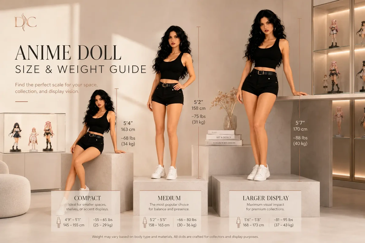 anime doll size and weight guide