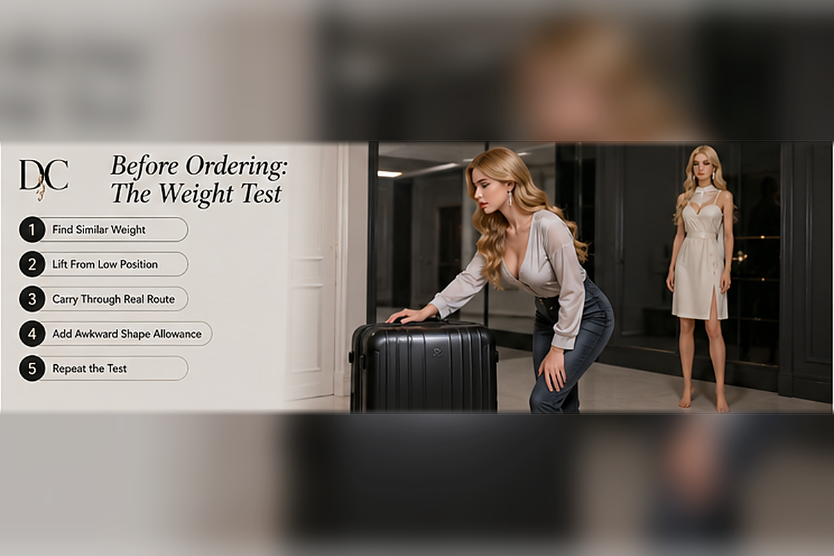 Pre-order lifting test featured in a sex doll weight guide