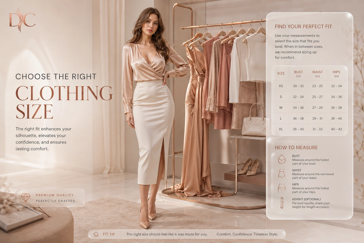 Choose clothing size using a sex doll measurements guide