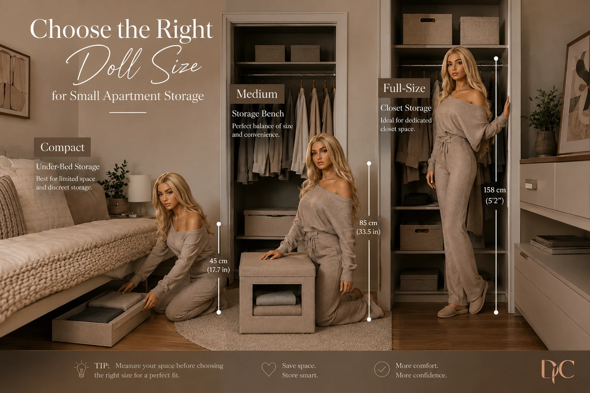 sex doll storage in small apartment size guide for compact medium and full-size dolls