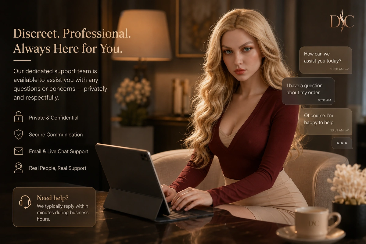 Adult doll privacy customer support with private consultation and discreet service
