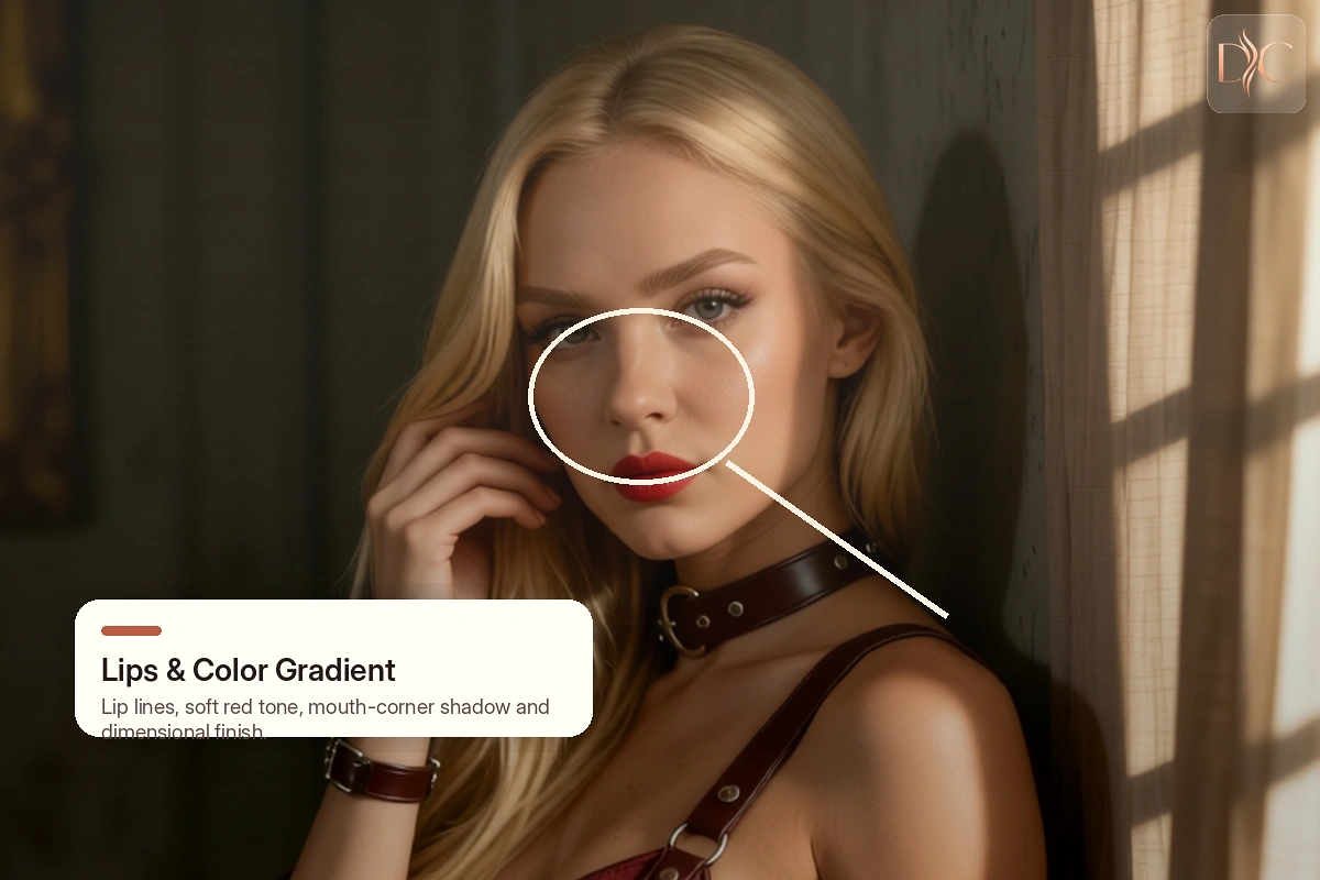 discreet adult doll shopping tips for realistic doll lips with hand-painted color gradient