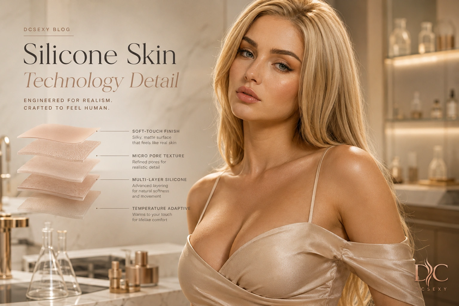silicone skin technology realistic skin texture